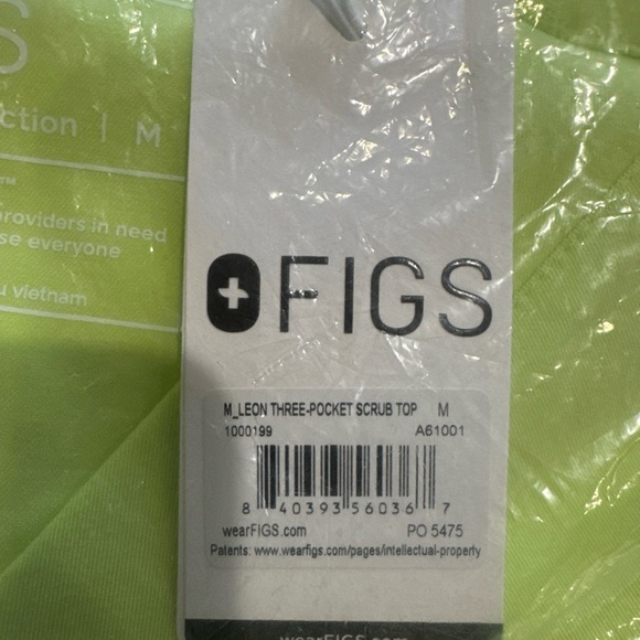 NWT Figs Scrub SET for MEN in size M, Leon top and Tansen joggers regular - Picture 4 of 4